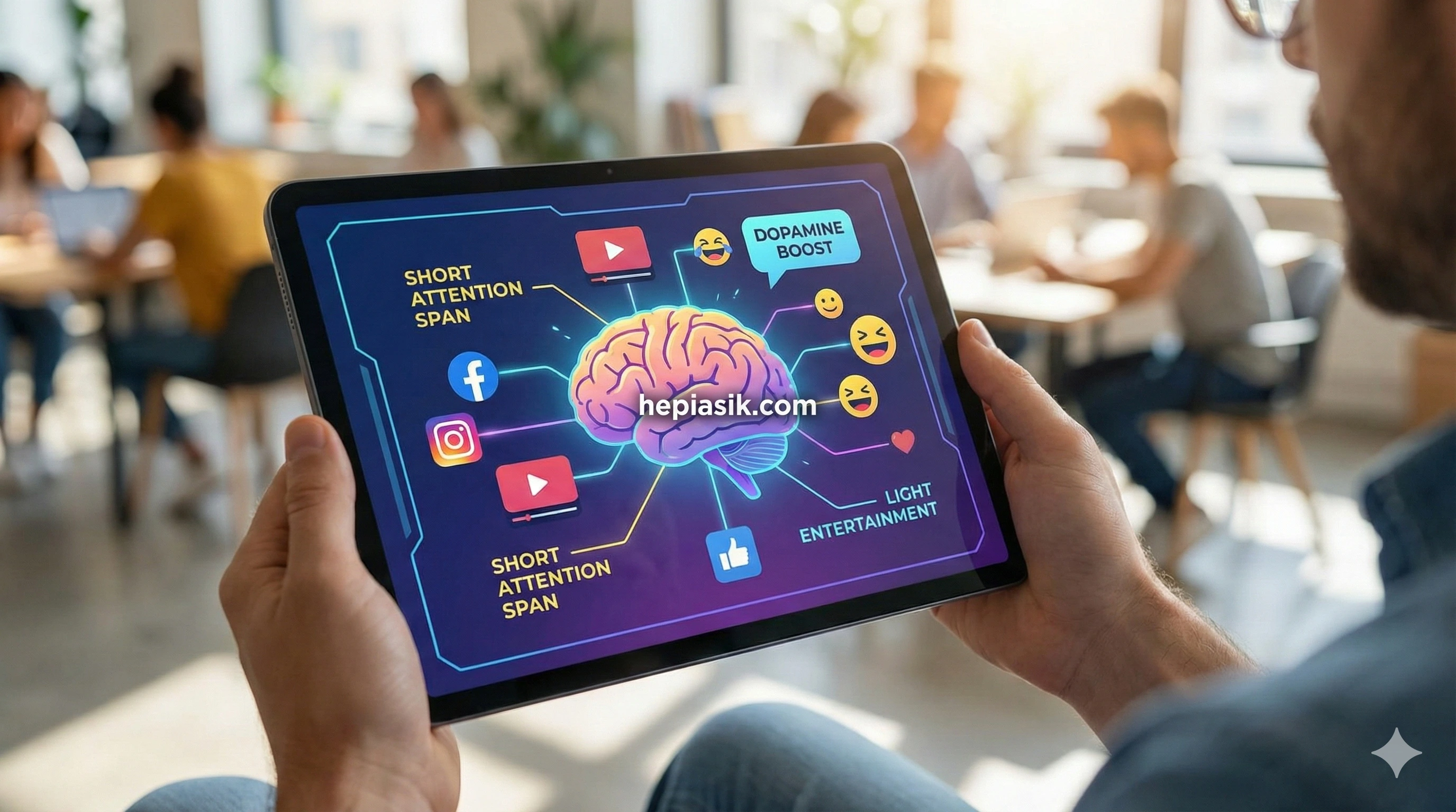 anak muda produktif menggunakan hiburan ringan sebagai stress relief